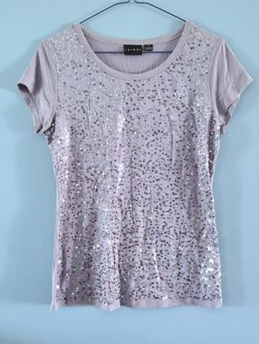 Sequin T-Shirt By Tribal Size Small